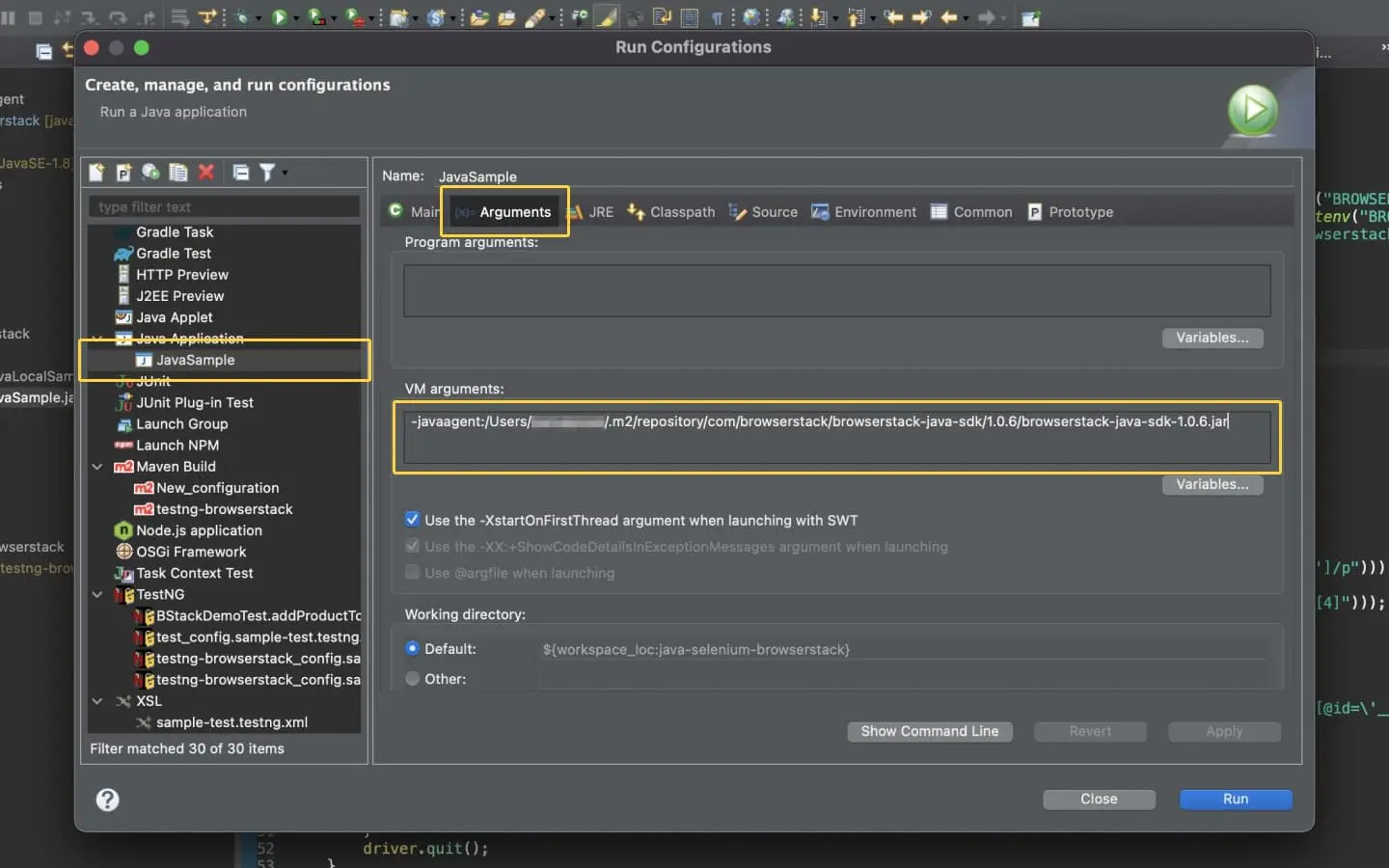 Eclipse IDE Configuration