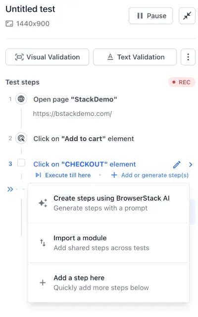 Import a module in a test